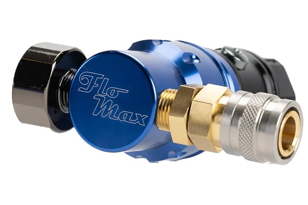 MechLabs FLO MAX HPA Regulator w/ On/Off Module (Blue)