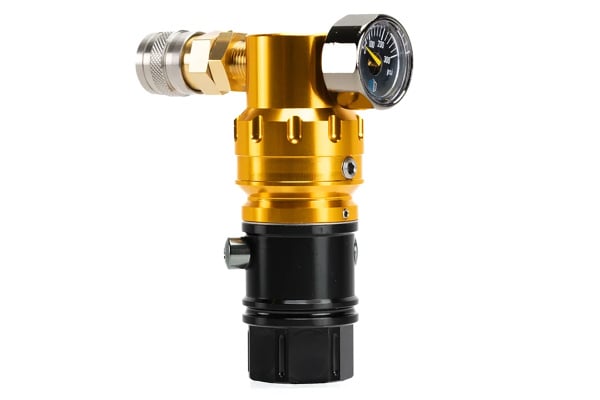 MechLabs FLO MAX HPA Regulator w/ On/Off Module (Gold)
