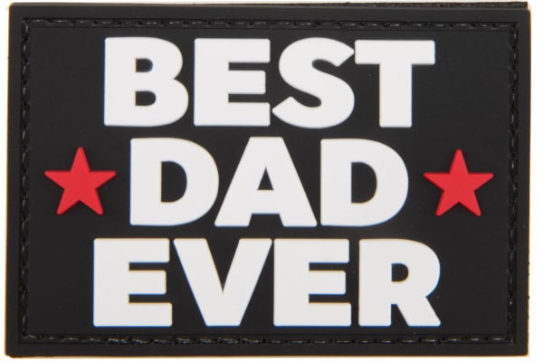 Code 11 Best Dad Ever PVC Patch (Black)