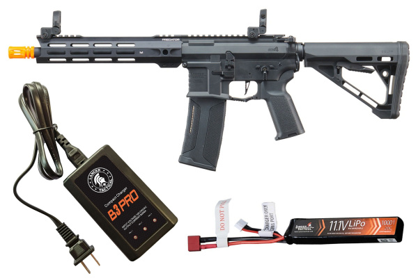 Lancer Tactical Gen 4 Predator 10" SBR AEG Battery & Charger Combo Lancer Tactical Gen 4 Predator 10" SBR AEG Battery & Charger Combo
