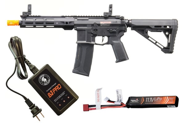 Lancer Tactical Gen 4 Predator 8" CQB AEG Battery & Charger Combo Lancer Tactical Gen 4 Predator 8" CQB AEG Battery & Charger Combo