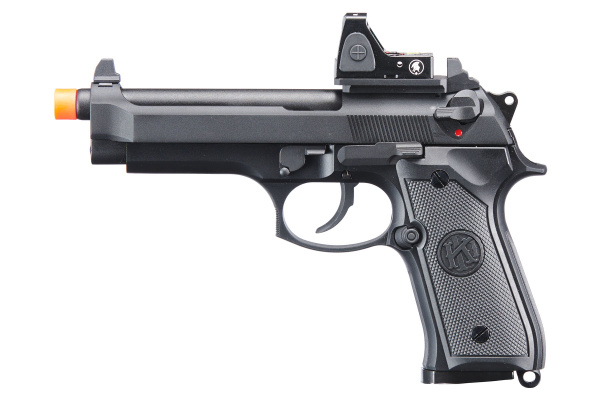 KLI KL92 OR Dual Power CO2 GBB Airsoft Pistol Red Dot Combo