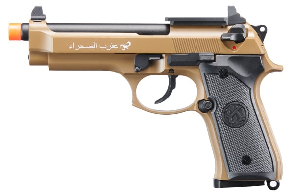 KLI KL92 Sahara OR Dual Power CO2 GBB Airsoft Pistol (Tan)