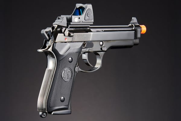 KLI KL92 Fusion OR Dual Power CO2 GBB Airsoft Pistol Red Dot Combo (Gun Metal)