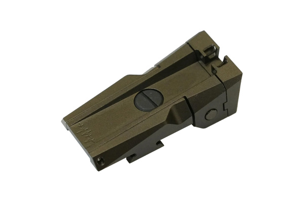 Dr. Black Aluminum Fiber Optic Rear Sight for TM Hi-CAPA 5.1 GBB Pistols (Tan)