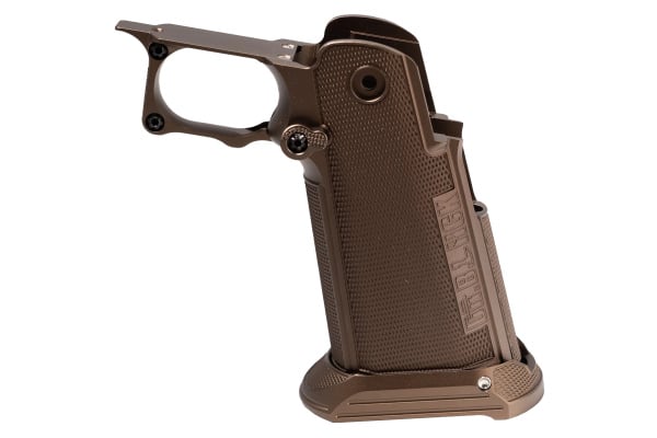 Dr. Black CNC Aluminum Type B Grip for Tokyo Marui Hi-Capa GBB Airsoft Pistols (Tan)