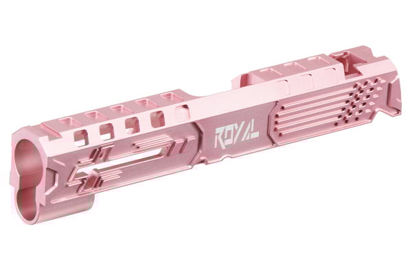 Dr. Black Royal Aluminum Slide for TM Hi-CAPA 4.3 GBB Airsoft Pistols (Pink)