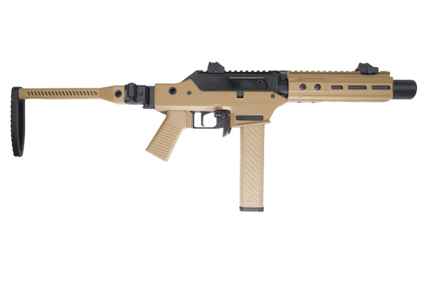 Vorsk VMP 2SD GBB Airsoft Rifle w/ Integrated Suppressor & Folding Stock (Tan)