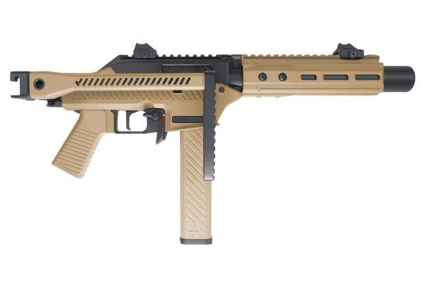 Vorsk VMP 2SD GBB Airsoft Rifle w/ Integrated Suppressor & Folding Stock (Tan)