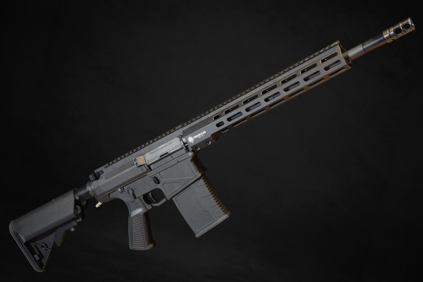 Wolverine MTW 308 XBR INFERNO XTS HPA Airsoft Rifle w/ BLINC BT FCU & QUAKE Recoil Stock