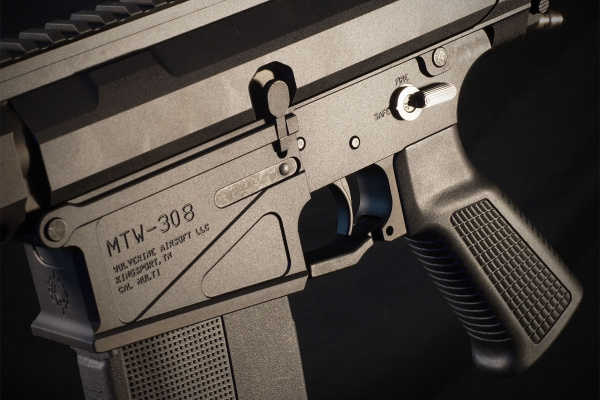 Wolverine MTW 308 XBR INFERNO XTS HPA Airsoft Rifle w/ BLINC BT FCU & QUAKE Recoil Stock