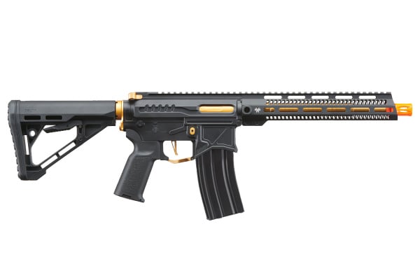 Zion Arms Full Metal R15 AEG Airsoft Rifle W/ ETU (Black & Gold)