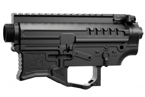 Zion Arms R15 Full Metal Receiver Set for M4 AEG Airsoft Rifles (Black)