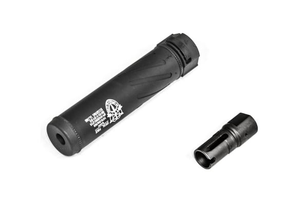 5KU SOCOM556MG 6.5" QD Airsoft Mock Suppressor w/ CCW Flash Hider ( Black / Type A )