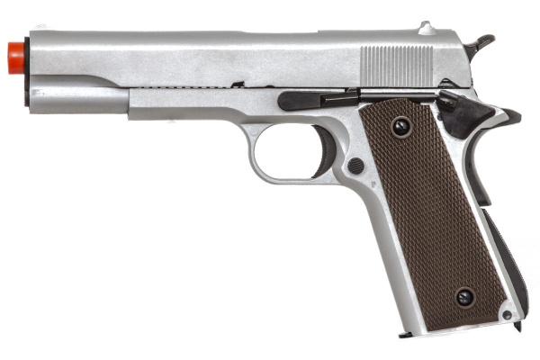 Double Bell Type 1 M1911 GBB Airsoft Pistol - Low Velocity ( Silver )