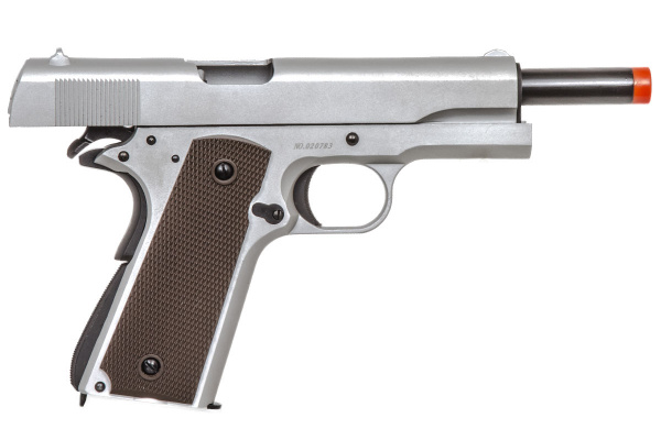 Double Bell Type 1 M1911 GBB Airsoft Pistol - Low Velocity ( Silver )