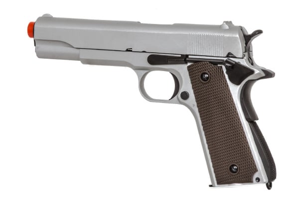 Double Bell Type 1 M1911 GBB Airsoft Pistol - Low Velocity ( Silver )