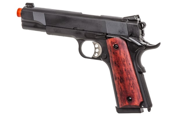 Double Bell M1911 MEU GBB Airsoft Pistol ( Black / Wood )