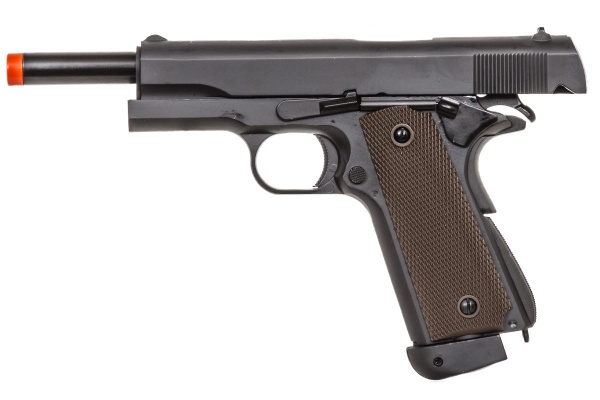 Double Bell M1911 Type 1 High Velocity CO2 Blowback Airsoft Pistol ( Black / Brown )