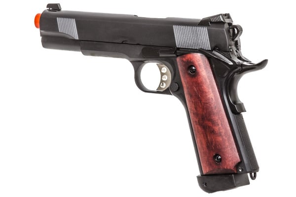 Double Bell M1911 A1 CO2 Blowback Airsoft Pistol ( Black / Wood )