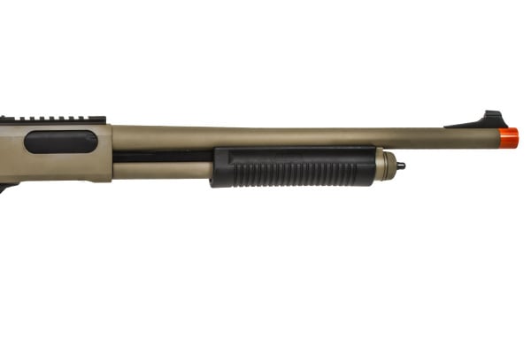 JG M870 Tri-Burst Gas Airsoft Shotgun ( Black / Tan )