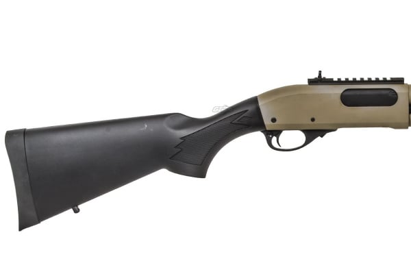 JG M870 Tri-Burst Gas Airsoft Shotgun ( Black / Tan )