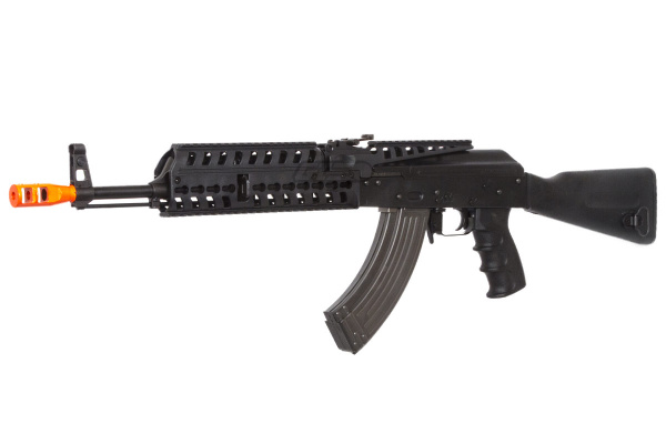 Lancer Tactical LT104B AK47 Tactical Keymod Rifle Blowback AEG Airsoft Rifle by Lonex ( Black )