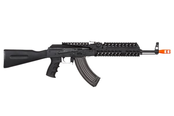 Lancer Tactical LT104B AK47 Tactical Keymod Rifle Blowback AEG Airsoft Rifle by Lonex ( Black )