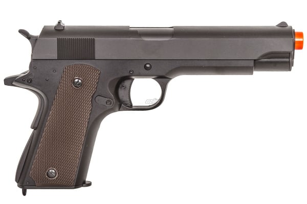 Lancer Tactical 1911 Metal Electric AEP Full Semi Auto Airsoft Pistol ( Black )