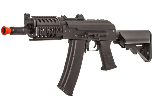 Lancer Tactical CM040H AKS74UN Tactical Crane Stock Carbine AEG Airsoft Rifle ( Black )