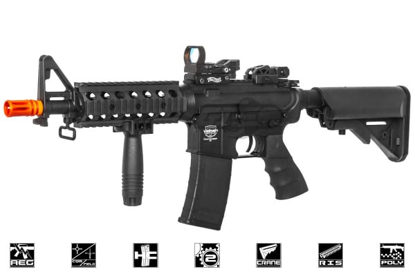 Valken Battle Machine CQB M4 Carbine AEG Airsoft Rifle ( Black )
