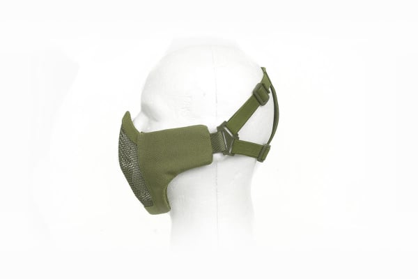 Bravo Airsoft Tactical Gear V.3 Strike Metal Mesh Face Mask ( OD Green )