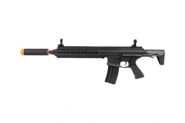 Classic Army Scarab ABR-S Carbine AEG Airsoft Rifle w/ Mock Suppressor ( Black ) Factory Direct