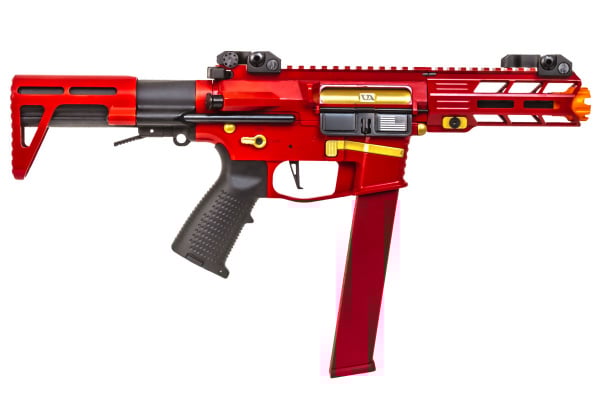 Classic Army Limited Edition Nemesis X9 AEG Airsoft SMG ( Red / Gold )