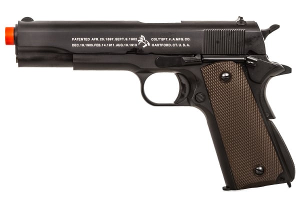 Colt WWII 1911 Government GBB Airsoft Pistol By KJW ( Black )