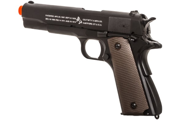 Colt WWII 1911 Government GBB Airsoft Pistol By KJW ( Black )