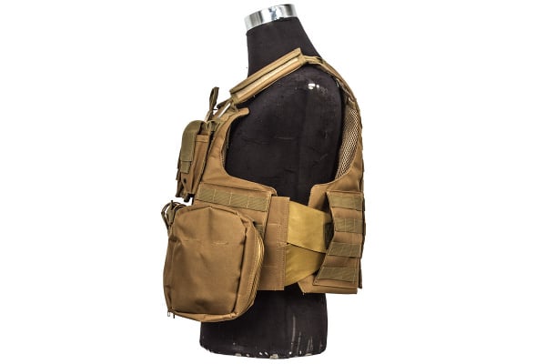 Defcon 900 Denier Complete CFR Plate Carrier ( Coyote Brown )