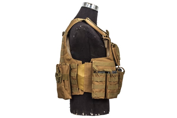 Defcon 900 Denier Complete CFR Plate Carrier ( Coyote Brown )