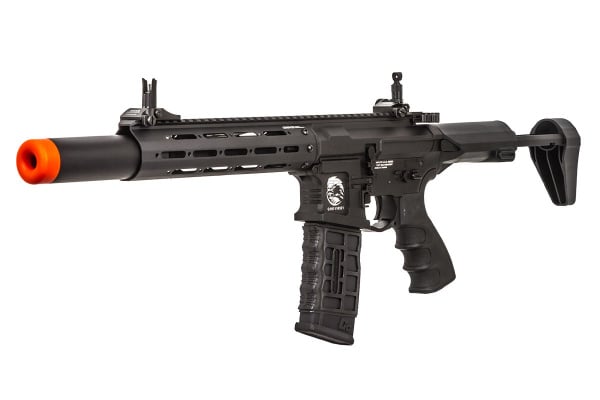 G&G Combat Machine PDW15 CQB M4 Carbine Full Metal AEG Airsoft Rifle ( Black )