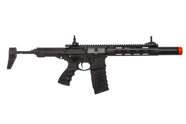 G&G Combat Machine PDW15 CQB M4 Carbine Full Metal AEG Airsoft Rifle ( Black )