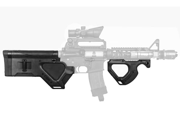 Hera Arms CQR AR15 / M4 Featureless Stock Set ( Black )
