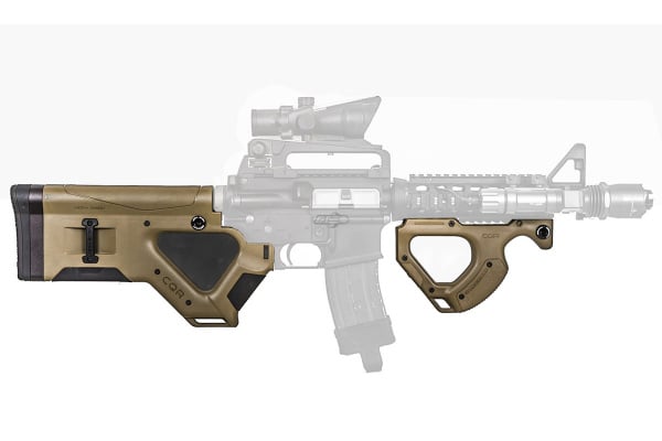 Hera Arms CQR AR15 / M4 Featureless Stock Set ( Tan )