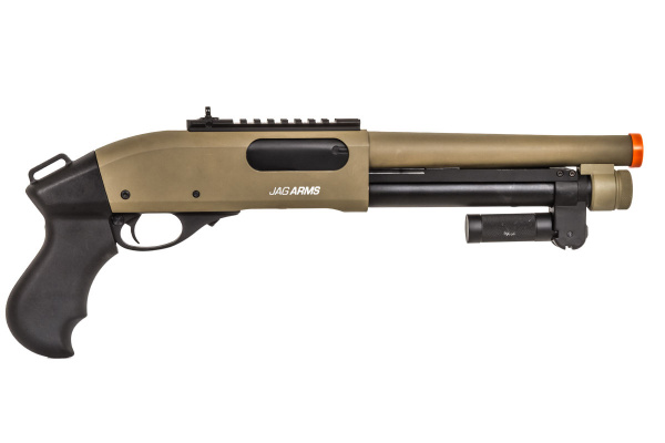 JAG Arms Super Gas Scattergun CQB Gas Airsoft Shotgun ( Tan )