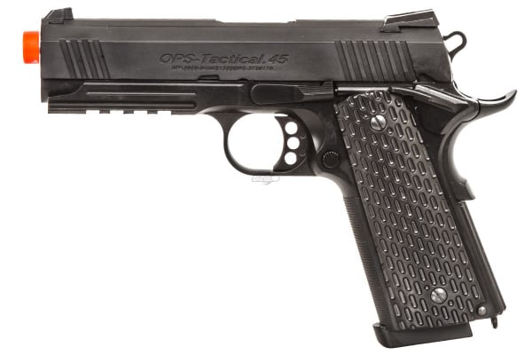 JG OPS Tactical .45 Gas / CO2 Blowback Airsoft Pistol ( Black )