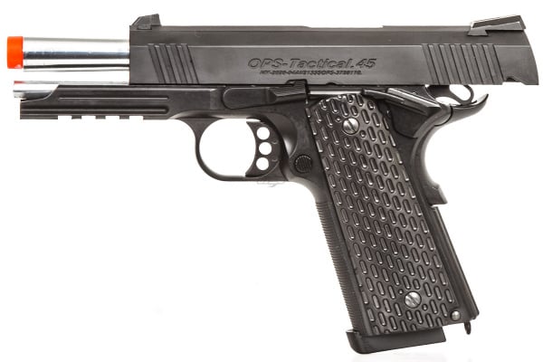 JG OPS Tactical .45 Gas / CO2 Blowback Airsoft Pistol ( Black )