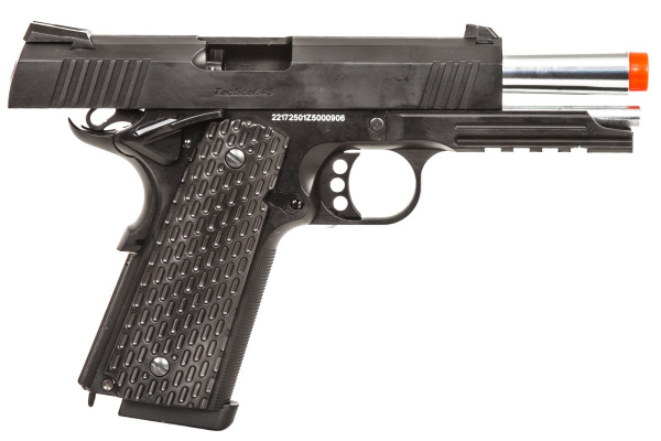 JG OPS Tactical .45 Gas / CO2 Blowback Airsoft Pistol ( Black )