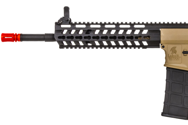 Lancer Tactical 14.5" Rapid Deployment M4 Carbine AEG Airsoft Rifle ( Black / Tan )