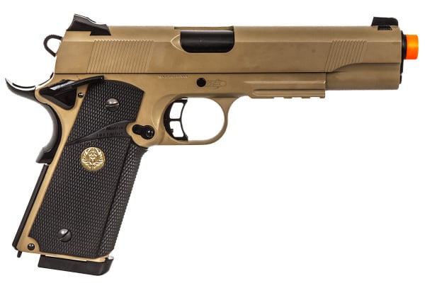 Spartan STS-7 Desert 1911 MEU GBB Airsoft Pistol ( Tan )