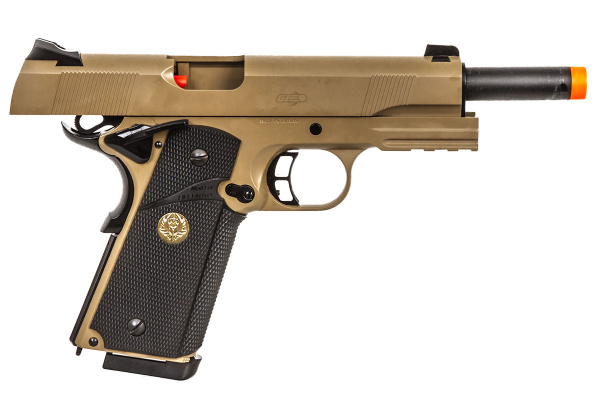 Spartan STS-7 Desert 1911 MEU GBB Airsoft Pistol ( Tan )
