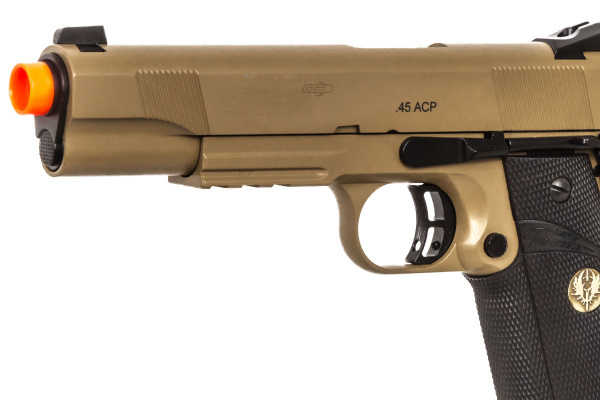 Spartan STS-7 Desert 1911 MEU GBB Airsoft Pistol ( Tan )